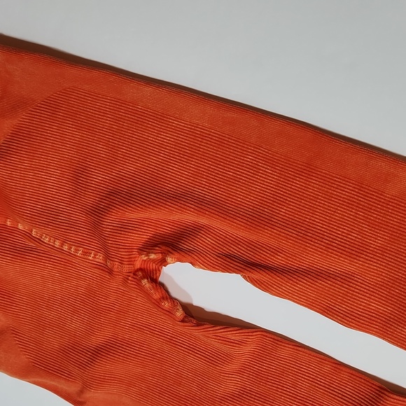 FP Movement Free Throw High Waist Ribbed Leggings M/L Ripe Persimmon NWOT FP058 - Picture 6 of 9